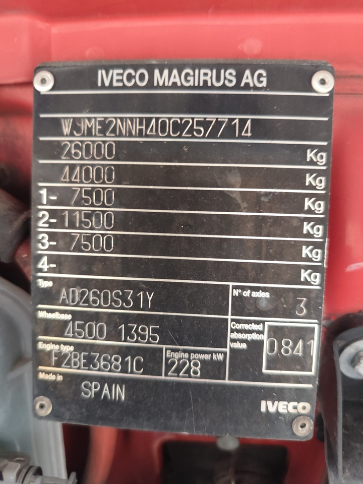 IVECO STRALIS CUBE 260S31 - Nákladní automobil valníkový/ Plošinový: obrázek 4 IVECO STRALIS CUBE 260S31 - Nákladní automobil valníkový/ Plošinový: obrázek 4
