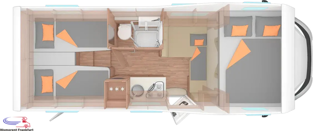 Wohnmobil Weinsberg CaraHome 650 MEG - Alkovna: obrázek 3 Wohnmobil Weinsberg CaraHome 650 MEG - Alkovna: obrázek 3