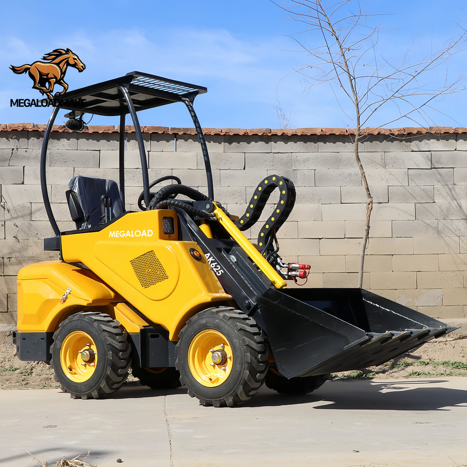 MEGALOAD AK625 Mini Wheel Loader Compact Size Articulated Diesel Kubota Engine P AK625 - Kolový nakladač: obrázek 1 MEGALOAD AK625 Mini Wheel Loader Compact Size Articulated Diesel Kubota Engine P AK625 - Kolový nakladač: obrázek 1