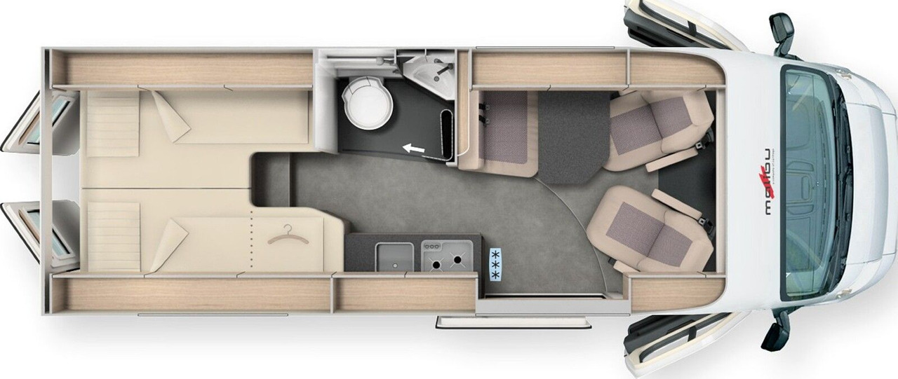 Malibu Relax 640 LE R active MJ26*Steckdosenpaket*Radio - Obytná dodávka: obrázek 2 Malibu Relax 640 LE R active MJ26*Steckdosenpaket*Radio - Obytná dodávka: obrázek 2