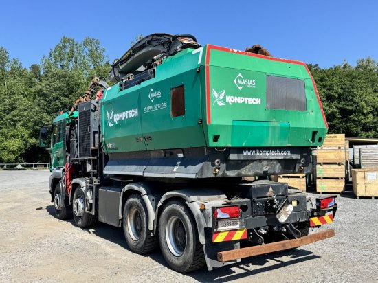 Nákladní auto, Štěpkovač MAN TGS 35.540 8x4  mit Komptech-Zusatzeinheit: obrázek 11
