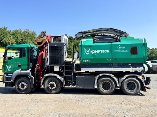 Nákladní auto, Štěpkovač MAN TGS 35.540 8x4  mit Komptech-Zusatzeinheit: obrázek 9