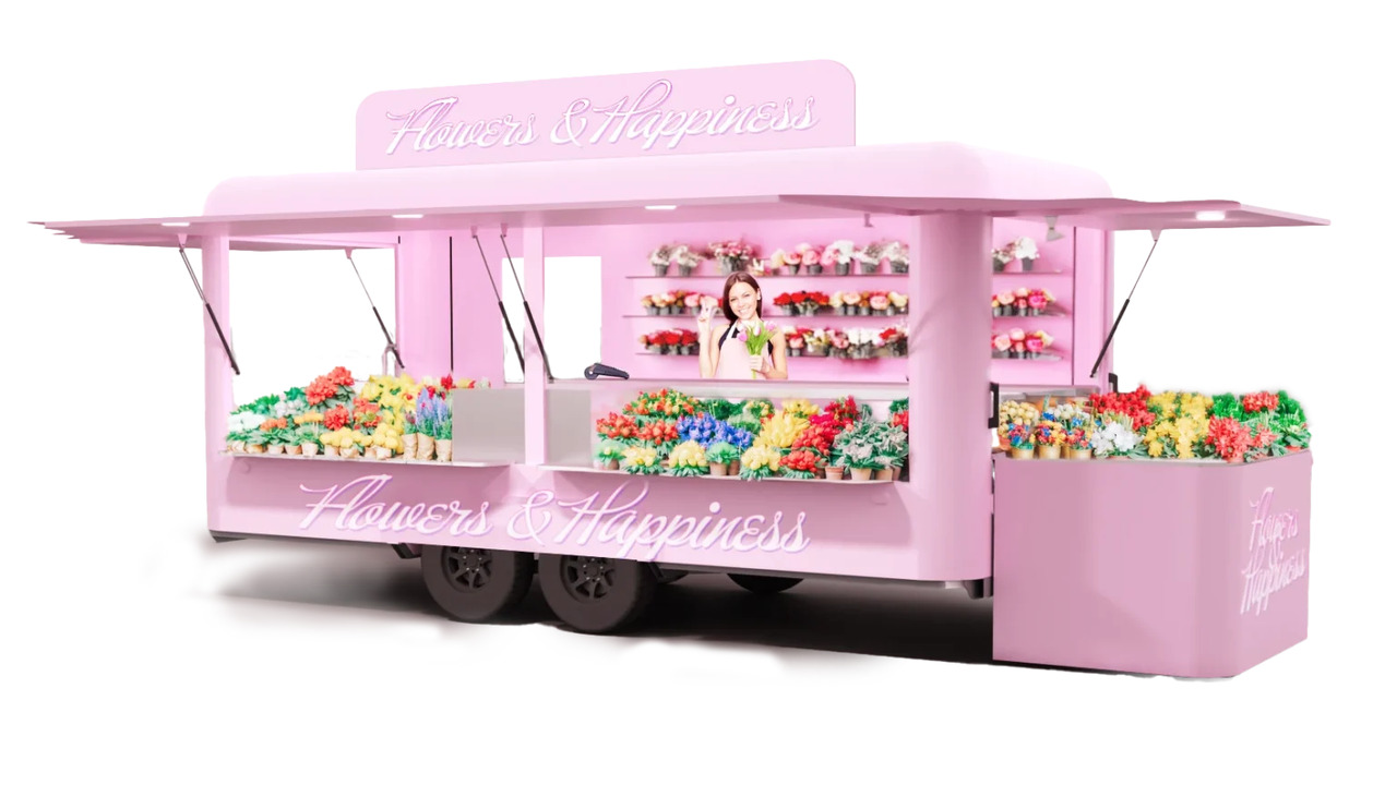 Deli Star Trailer 6000 Flower & General Sales - EU Standards - Prodejní přívěs: obrázek 1 Deli Star Trailer 6000 Flower & General Sales - EU Standards - Prodejní přívěs: obrázek 1