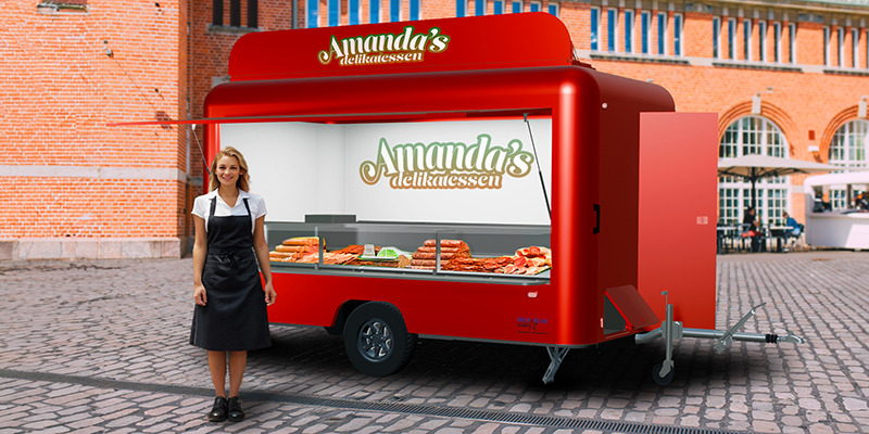 Deli Star Trailer Deli Meat 4000 - EU Standards - Prodejní přívěs: obrázek 1 Deli Star Trailer Deli Meat 4000 - EU Standards - Prodejní přívěs: obrázek 1