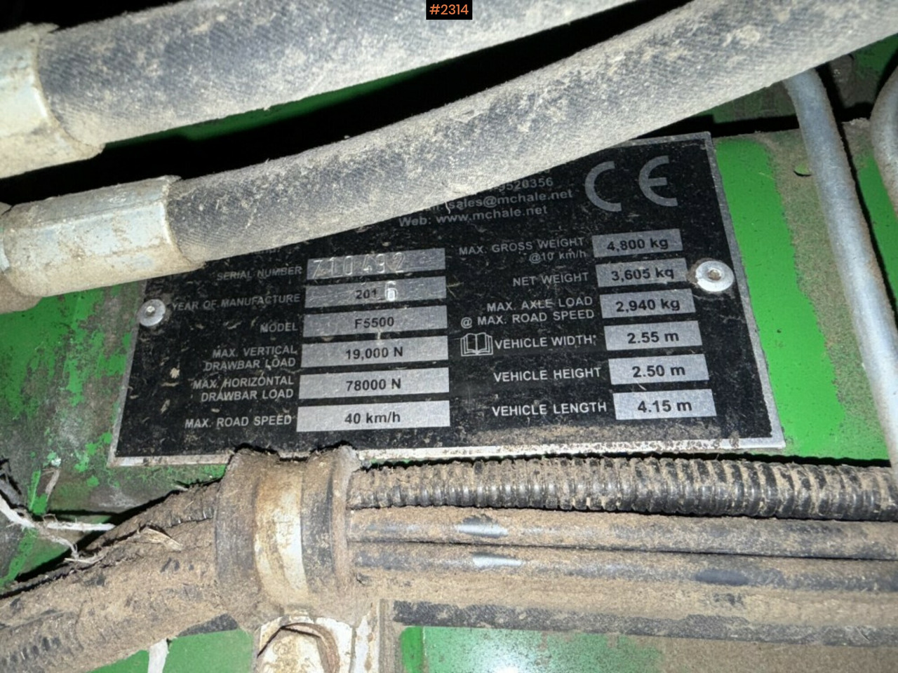 Baler McHale F5500 - Stroj na sklizeň pícnin: obrázek 5 Baler McHale F5500 - Stroj na sklizeň pícnin: obrázek 5