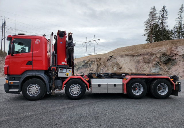 Scania R500 V8 8x4 - Nákladní auto - kabelový systém, Auto s hydraulickou rukou: obrázek 2 Scania R500 V8 8x4 - Nákladní auto - kabelový systém, Auto s hydraulickou rukou: obrázek 2
