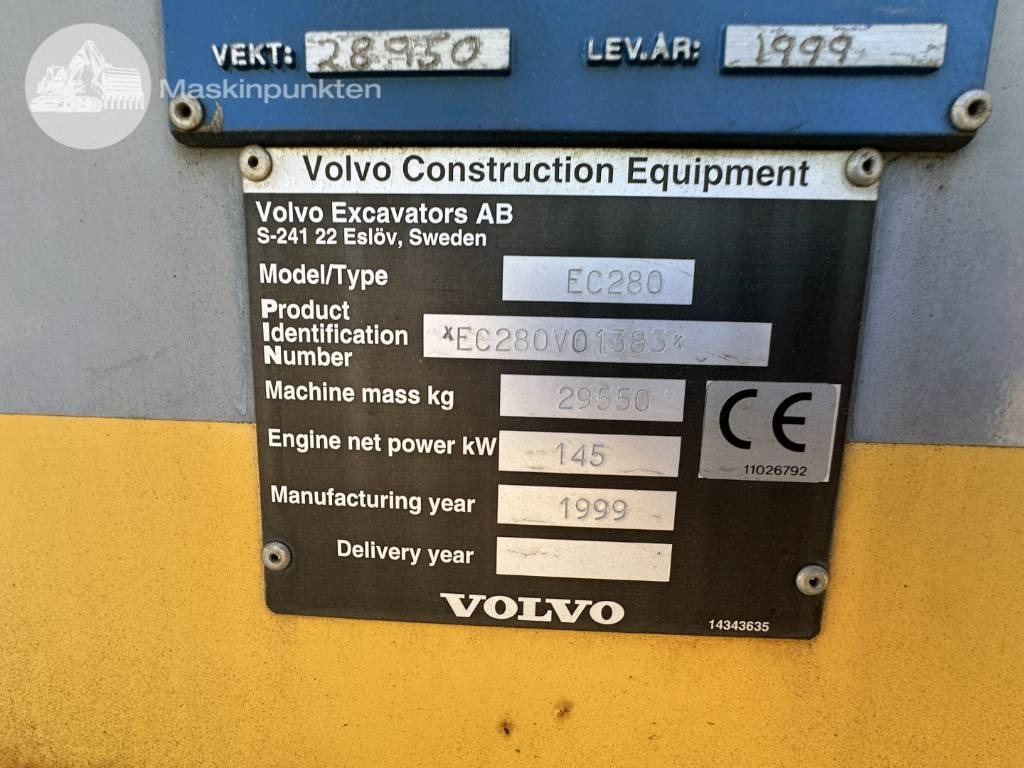 Pásové rýpadlo Volvo EC 280: obrázek 9
