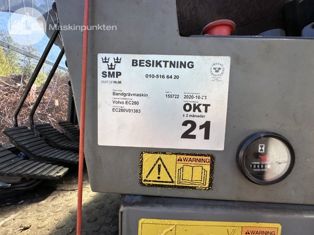 Pásové rýpadlo Volvo EC 280: obrázek 22