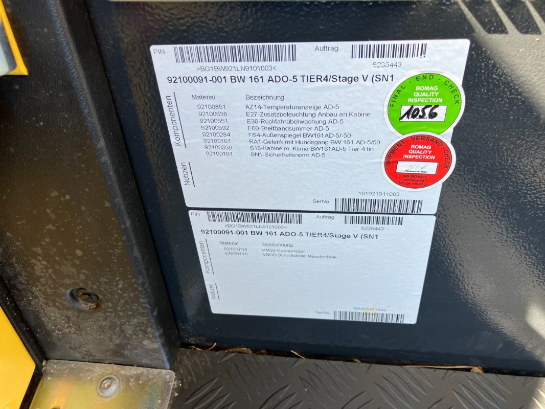 BOMAG DE BW 161 ADO-5 STage V/Tier 4f - Silniční válec: obrázek 3 BOMAG DE BW 161 ADO-5 STage V/Tier 4f - Silniční válec: obrázek 3