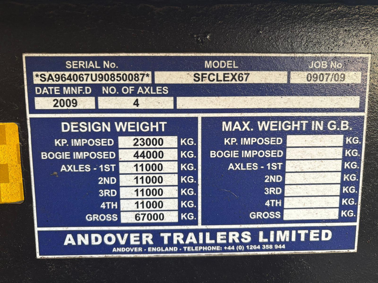 ANDOVER SFCLEX 67 - Návěs na přepravu automobilů: obrázek 5 ANDOVER SFCLEX 67 - Návěs na přepravu automobilů: obrázek 5