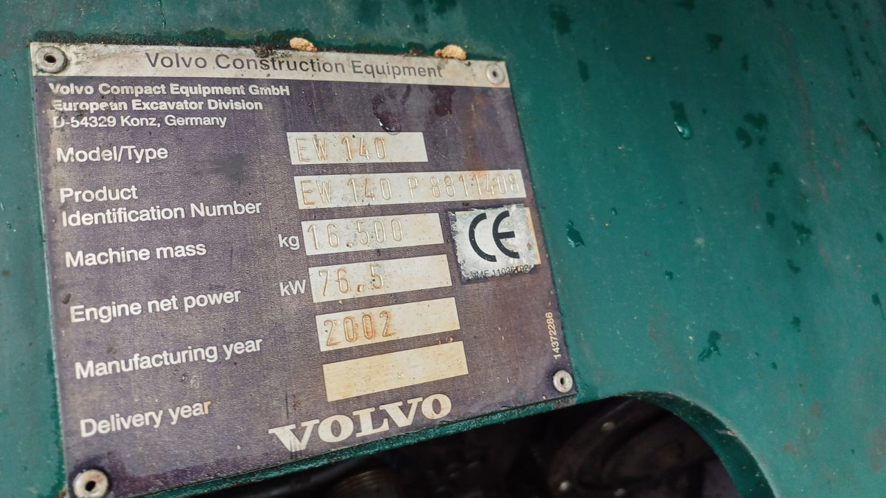 Kolesové rýpadlo Volvo EW140: obrázek 7