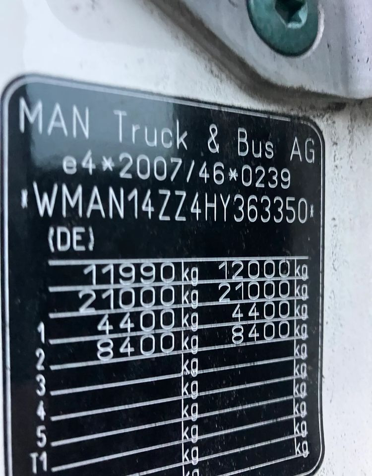 MAN MAN TGM 12.250 sypialka euro6 Rama do zabudowy - Podvozek s kabinou: obrázek 3 MAN MAN TGM 12.250 sypialka euro6 Rama do zabudowy - Podvozek s kabinou: obrázek 3