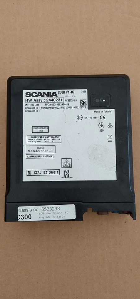 SCANIA KOMPUTER STEROWNIK C300 - Řídicí blok pro Nákladní auto: obrázek 1 SCANIA KOMPUTER STEROWNIK C300 - Řídicí blok pro Nákladní auto: obrázek 1