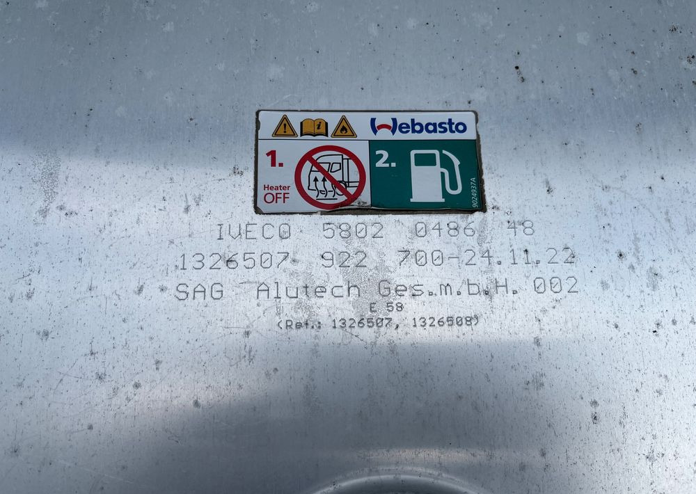 Zbiornik paliwa Iveco Stralis 700 litrów bak - Palivový systém pro Nákladní auto: obrázek 4 Zbiornik paliwa Iveco Stralis 700 litrów bak - Palivový systém pro Nákladní auto: obrázek 4