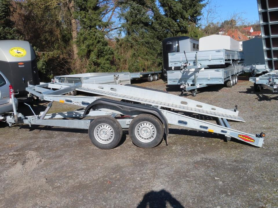 Böckmann, Autotransporter, 2,7 to. kippbar, 100 km, PKW Anhänger - Přívěs na přepravu automobilů: obrázek 1 Böckmann, Autotransporter, 2,7 to. kippbar, 100 km, PKW Anhänger - Přívěs na přepravu automobilů: obrázek 1