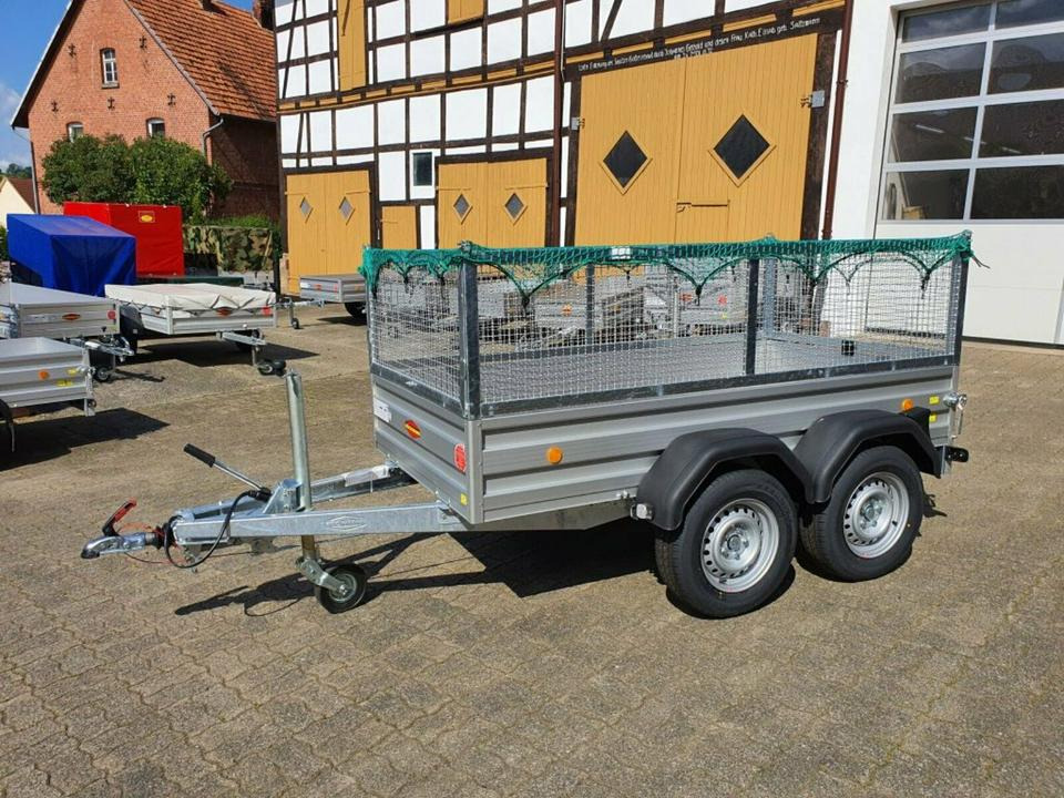 Böckmann PKW Anhänger, 2000 kg, Tandem, neu, Gitteraufbau - Přívěs plato/ Valník: obrázek 1 Böckmann PKW Anhänger, 2000 kg, Tandem, neu, Gitteraufbau - Přívěs plato/ Valník: obrázek 1