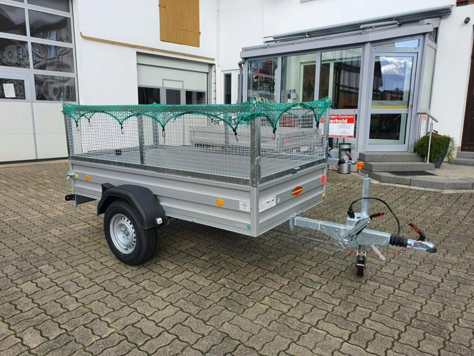 Böckmann PKW Anhänger mit Gitteraufsatz 100 km/h 1.35to - Přívěsný vozík: obrázek 1 Böckmann PKW Anhänger mit Gitteraufsatz 100 km/h 1.35to - Přívěsný vozík: obrázek 1