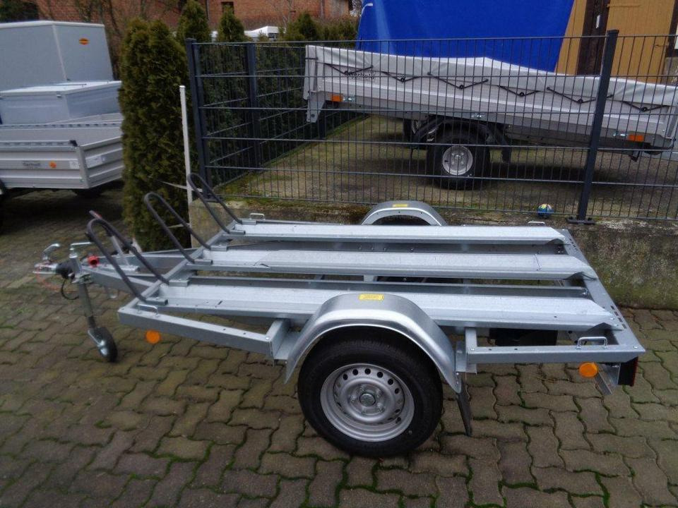 PKW Anhänger, Motoradtransporter, Motorrad Enduro Cross 100 km/h - Přepravník motocyklů: obrázek 2 PKW Anhänger, Motoradtransporter, Motorrad Enduro Cross 100 km/h - Přepravník motocyklů: obrázek 2