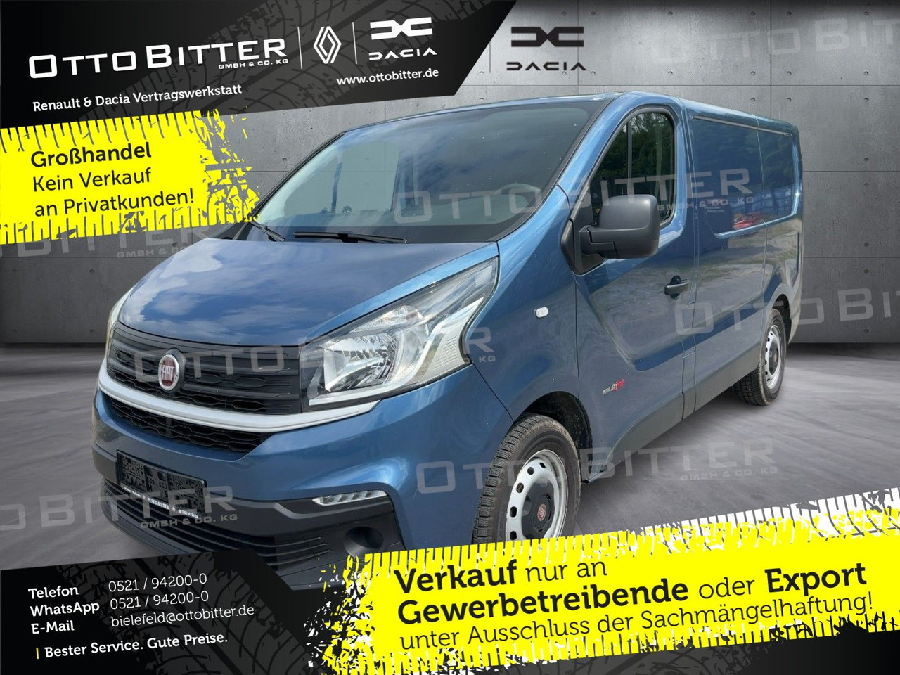 Fiat Talento 1.6 Multijet Turbo L1H1 ANHÄNGERKUP/GJR - Furgon: obrázek 1 Fiat Talento 1.6 Multijet Turbo L1H1 ANHÄNGERKUP/GJR - Furgon: obrázek 1