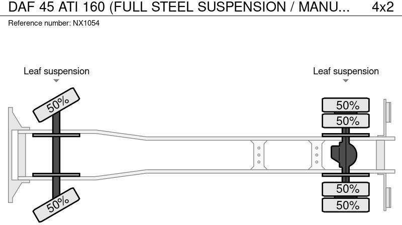Sklápěč DAF 45 ATI 160 (FULL STEEL SUSPENSION / MANUAL PUMP / EURO 2): obrázek 19
