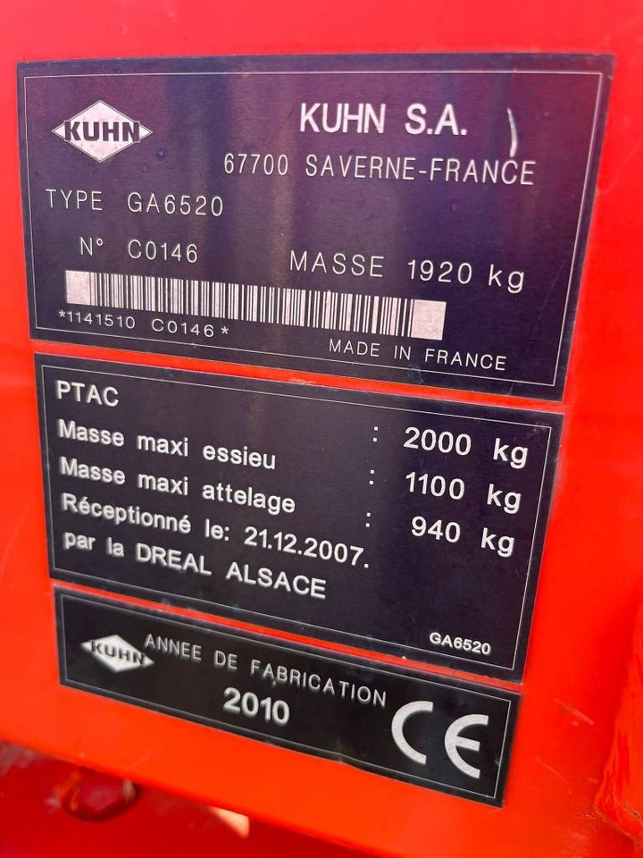 Kuhn 6520 - Ovíječka: obrázek 3 Kuhn 6520 - Ovíječka: obrázek 3