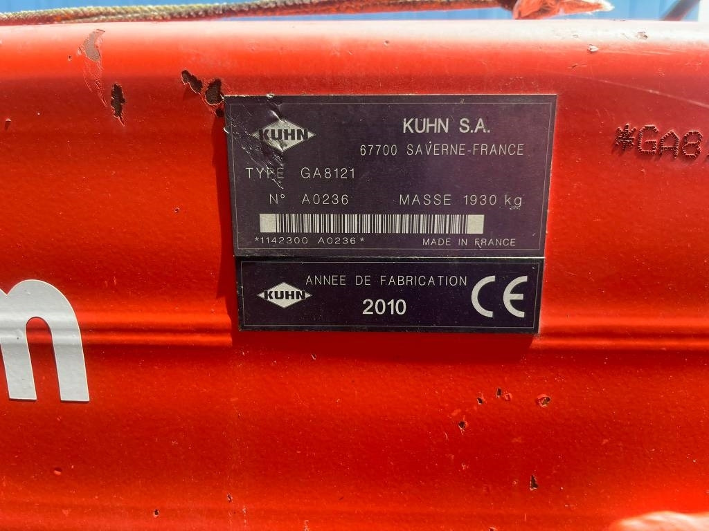 Kuhn GA 8121 - Obraceč/ Shrnovač: obrázek 5 Kuhn GA 8121 - Obraceč/ Shrnovač: obrázek 5