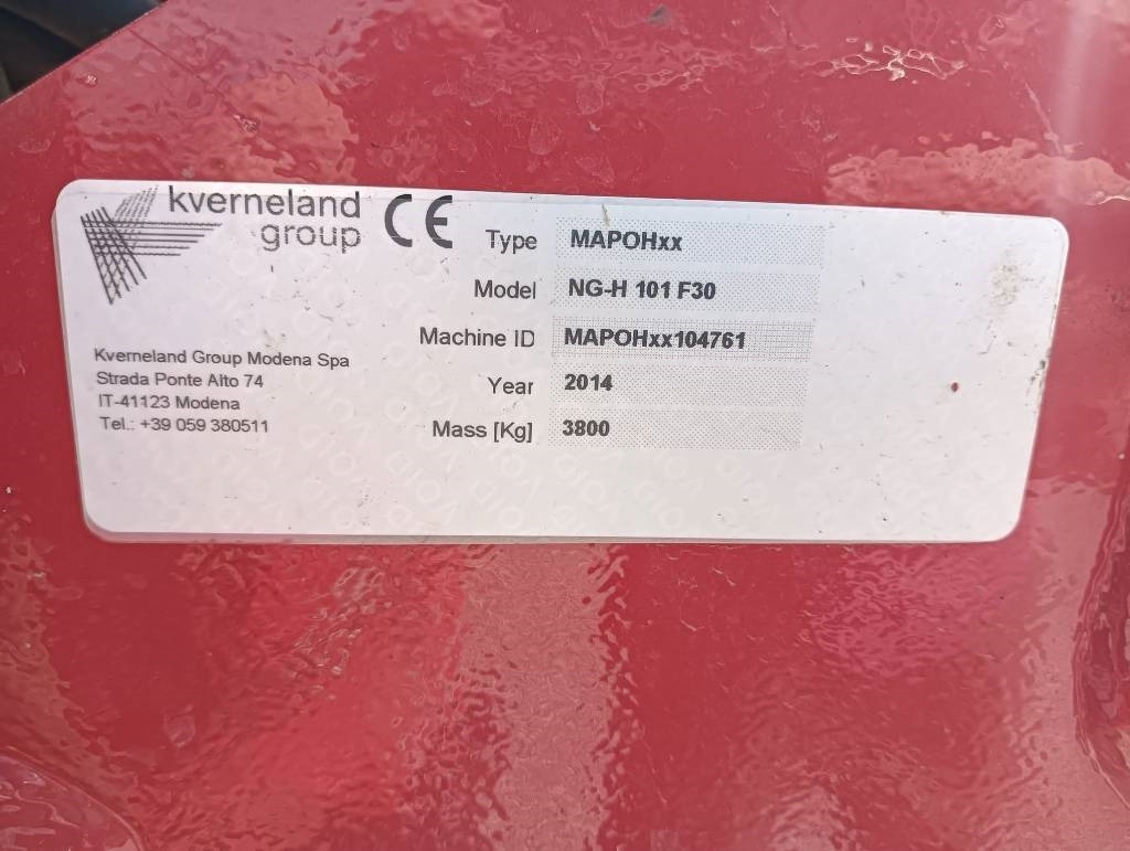 Kverneland NG-H101F30 - Rotační brány: obrázek 3 Kverneland NG-H101F30 - Rotační brány: obrázek 3