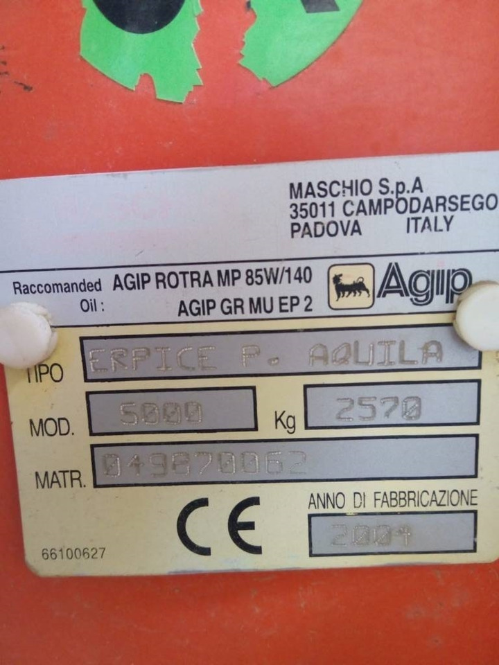Maschio Aquila 5000 - Rotační brány: obrázek 2 Maschio Aquila 5000 - Rotační brány: obrázek 2