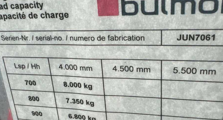 Bulmor JDQs 80/14/40 // Perfect Condition // Low mast leasing Bulmor JDQs 80/14/40 // Perfect Condition // Low mast: obrázek 16