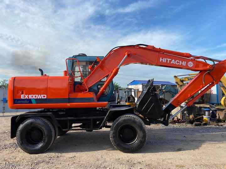 Used Hitachi Ex100WD Wheel Excavator for Sale Japan Made Hitachi Ex100wd Wheeled Excavator for Sale - Kolesové rýpadlo: obrázek 2 Used Hitachi Ex100WD Wheel Excavator for Sale Japan Made Hitachi Ex100wd Wheeled Excavator for Sale - Kolesové rýpadlo: obrázek 2