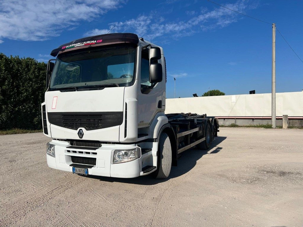 RENAULT PREMIUM 450 SCARRABILE FULL PNEUMATICO - Hákový nosič kontejnerů: obrázek 1 RENAULT PREMIUM 450 SCARRABILE FULL PNEUMATICO - Hákový nosič kontejnerů: obrázek 1