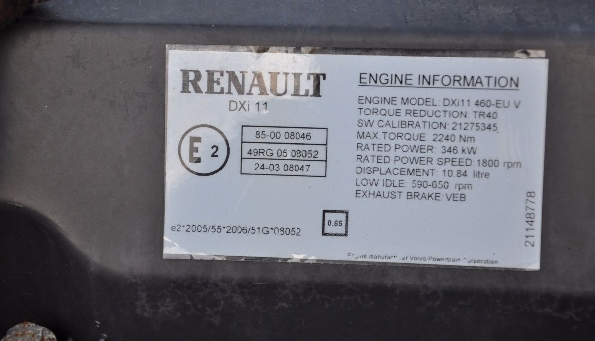 Renault DXi11 Renault PREMIUM DXI - Motor pro Nákladní auto: obrázek 3 Renault DXi11 Renault PREMIUM DXI - Motor pro Nákladní auto: obrázek 3