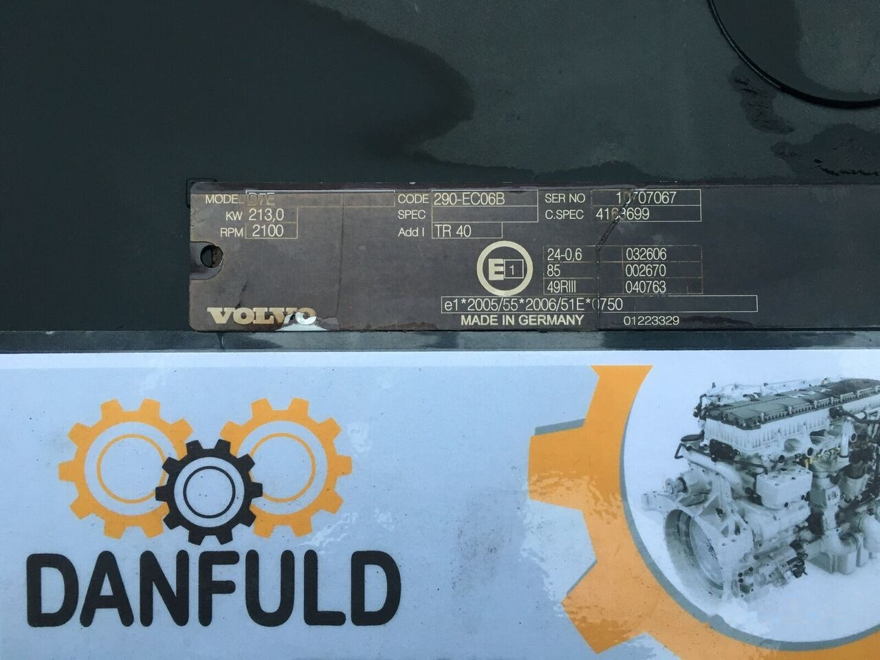 Volvo D7E 10707067 truck - Motor pro Nákladní auto: obrázek 3 Volvo D7E 10707067 truck - Motor pro Nákladní auto: obrázek 3