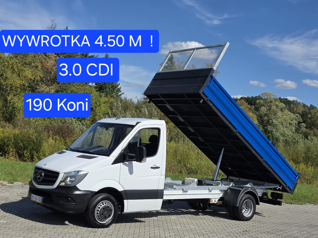 MERCEDES-BENZ Sprinter 419 CDI Wywrotka 4.50 M ! Kiper 3-Stronny ! Klima ! 3.0 CDI * 190 Km ! - Dodávka sklápěč: obrázek 1 MERCEDES-BENZ Sprinter 419 CDI Wywrotka 4.50 M ! Kiper 3-Stronny ! Klima ! 3.0 CDI * 190 Km ! - Dodávka sklápěč: obrázek 1