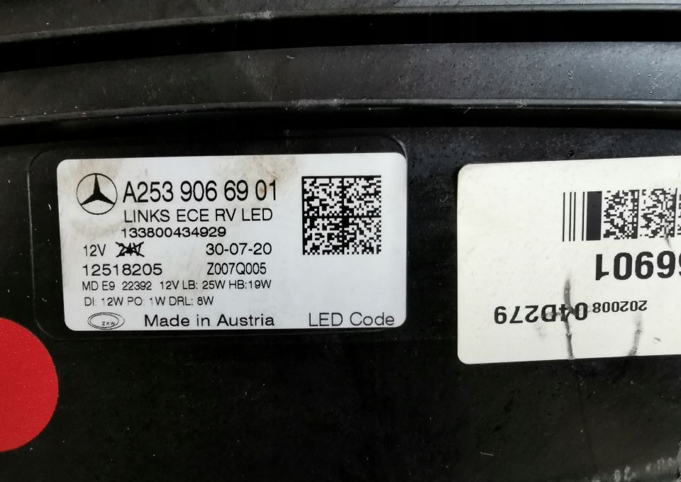 LAMPA MERCEDES GLC A253 906901 LIFT LEWA - Světlomet: obrázek 4 LAMPA MERCEDES GLC A253 906901 LIFT LEWA - Světlomet: obrázek 4