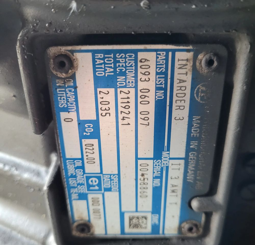 RETARDER INTARDER 3 DAF XF 106 ORYGINAŁ  6093060097 CHWALIM116 - Převodovka pro Nákladní auto: obrázek 4 RETARDER INTARDER 3 DAF XF 106 ORYGINAŁ  6093060097 CHWALIM116 - Převodovka pro Nákladní auto: obrázek 4