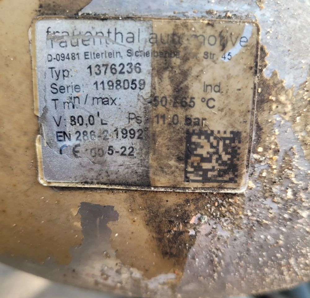 ZBIORNIK BUTLA POWIETRZA 80L SCHMITZ ALU CHWALIM116 - Brzdové díly pro Nákladní auto: obrázek 2 ZBIORNIK BUTLA POWIETRZA 80L SCHMITZ ALU CHWALIM116 - Brzdové díly pro Nákladní auto: obrázek 2