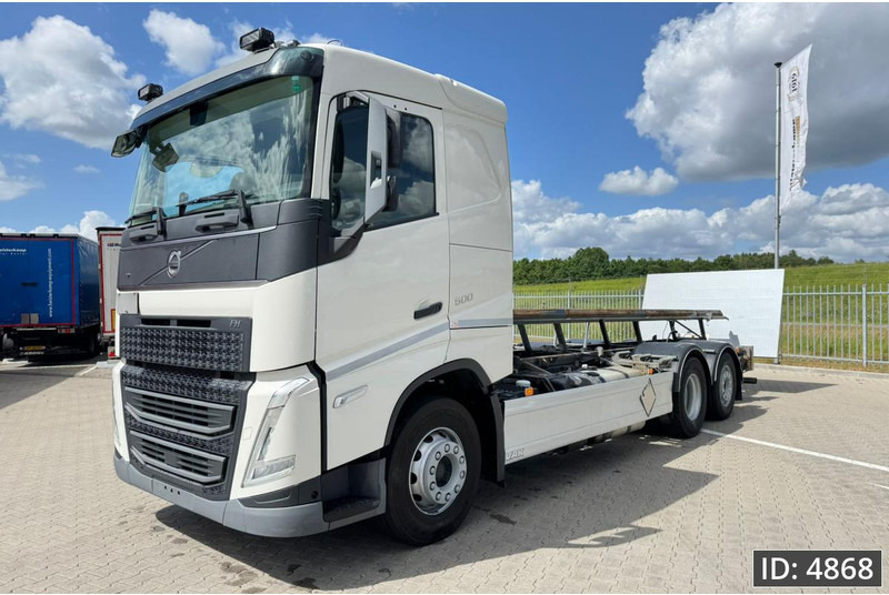 Volvo FH 500 Globetrotter, Euro 6, / 6x2 / Hydraulic body / frame 7.4 m / Tail lift - Kontejnérový podvozek/ Výměnná nástavba: obrázek 1 Volvo FH 500 Globetrotter, Euro 6, / 6x2 / Hydraulic body / frame 7.4 m / Tail lift - Kontejnérový podvozek/ Výměnná nástavba: obrázek 1
