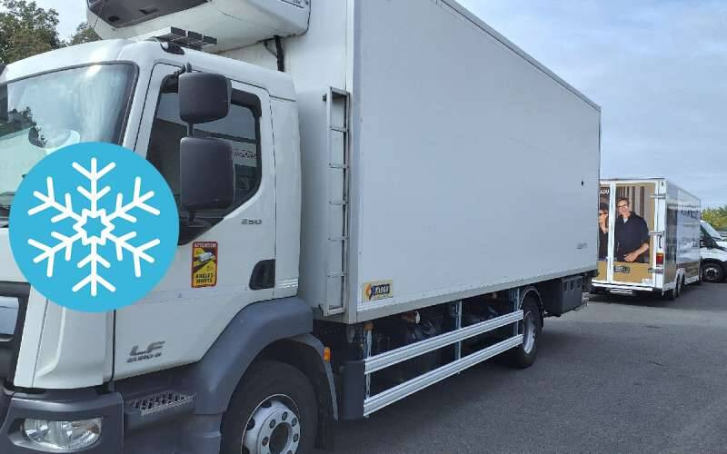 Camion Porteur FRIGO 14 TONNES 250 CV HAYON CARROSSERIE KLEGE MONO TEMP GROUPE CARRIER SUPRA 85 - Chladírenský nákladní automobil: obrázek 1 Camion Porteur FRIGO 14 TONNES 250 CV HAYON CARROSSERIE KLEGE MONO TEMP GROUPE CARRIER SUPRA 85 - Chladírenský nákladní automobil: obrázek 1
