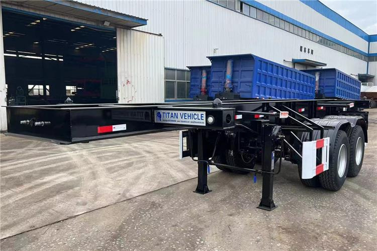 TITAN In Stock 20 ft Shipping Container Trailer for Sale In Ghana - Návěs-podvozek: obrázek 1 TITAN In Stock 20 ft Shipping Container Trailer for Sale In Ghana - Návěs-podvozek: obrázek 1