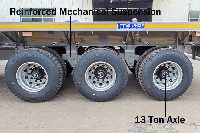 TITAN Tri Axle 40Ft Flatbed Trailer Price for Sale in Sierra Leone - Návěs valník/ Plato: obrázek 3 TITAN Tri Axle 40Ft Flatbed Trailer Price for Sale in Sierra Leone - Návěs valník/ Plato: obrázek 3