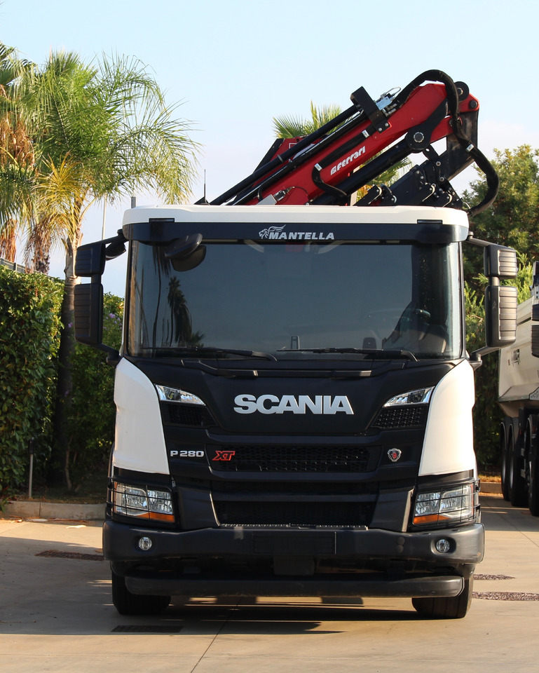 SCANIA P280 - Cassone Ribaltabile con gru retrocabina marca Ferrari mod. F7183C - Auto s hydraulickou rukou: obrázek 1 SCANIA P280 - Cassone Ribaltabile con gru retrocabina marca Ferrari mod. F7183C - Auto s hydraulickou rukou: obrázek 1