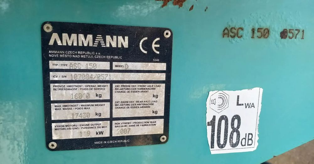 Ammann ASC 150 walec stal guma - Kompaktor: obrázek 4 Ammann ASC 150 walec stal guma - Kompaktor: obrázek 4