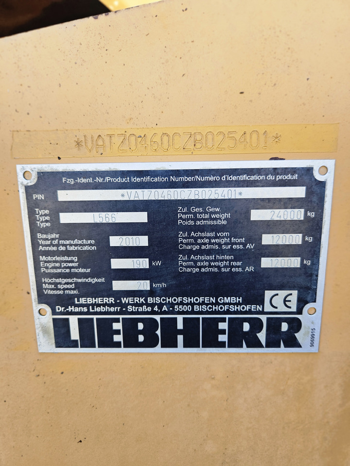 LIEBHERR L566 - Kolový nakladač: obrázek 5 LIEBHERR L566 - Kolový nakladač: obrázek 5
