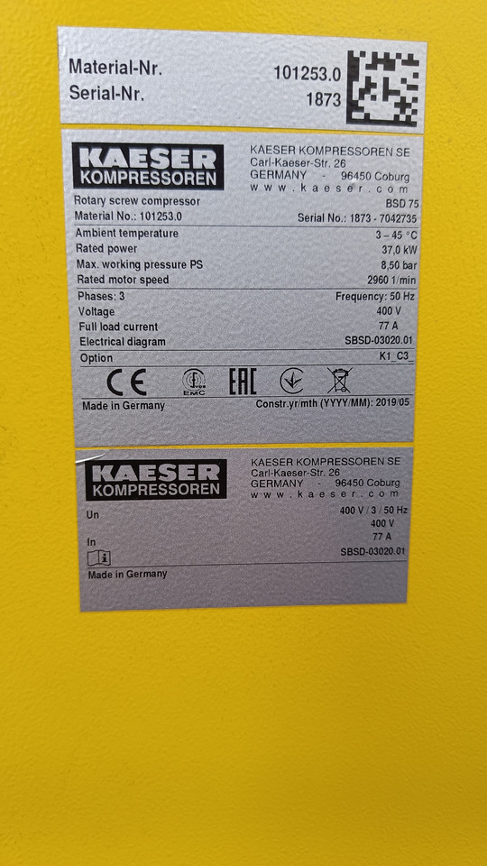 KAESER BSD 75 - Mobilní kompresor: obrázek 5 KAESER BSD 75 - Mobilní kompresor: obrázek 5