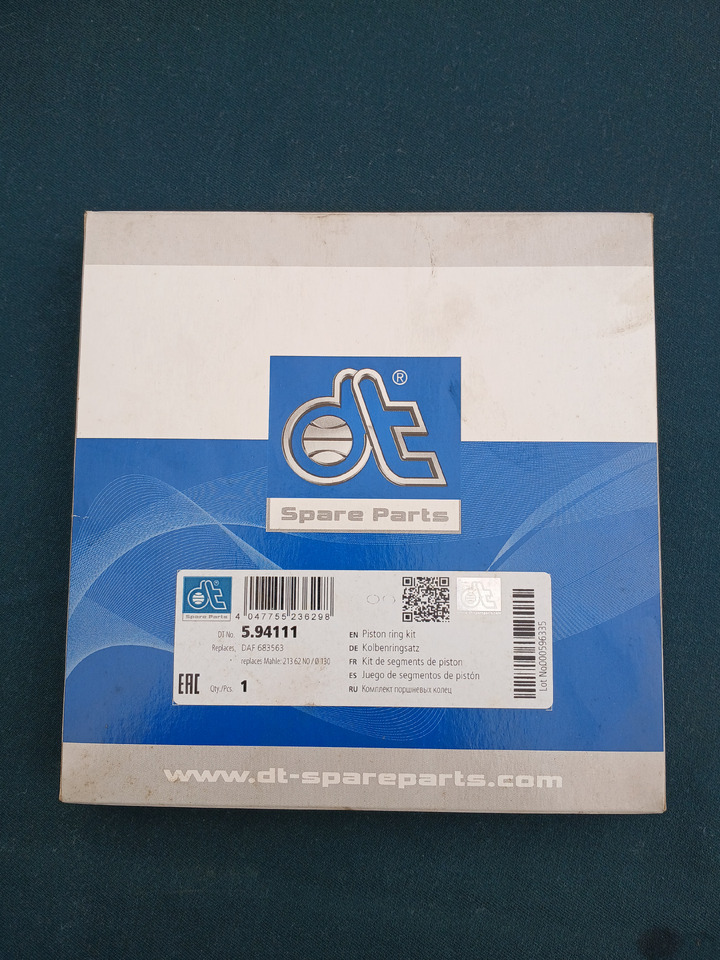 DT Piston rings 594111 for Daf - Písty/ Kroužky/ Objímky: obrázek 1 DT Piston rings 594111 for Daf - Písty/ Kroužky/ Objímky: obrázek 1
