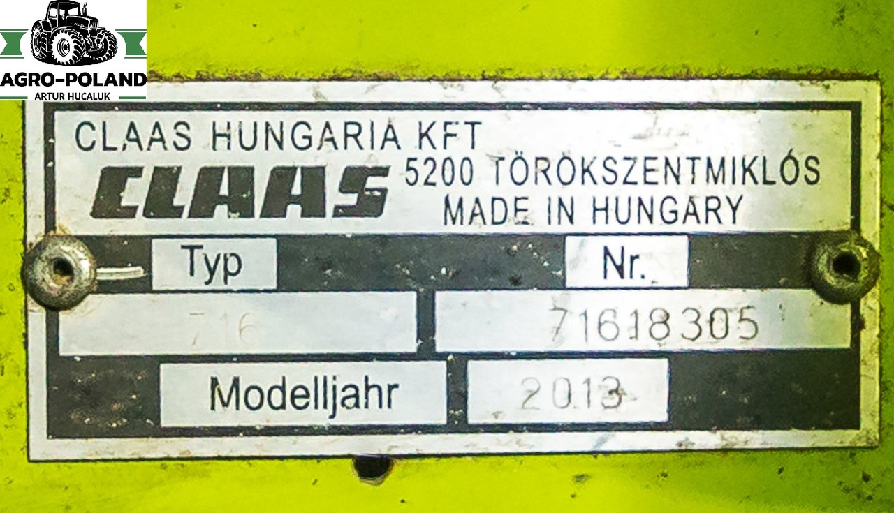 CLAAS VARIO 750 (NOWY MODEL)- 2013 ROK + WÓZEK + KOSY BOCZNE - Žací lišta: obrázek 5 CLAAS VARIO 750 (NOWY MODEL)- 2013 ROK + WÓZEK + KOSY BOCZNE - Žací lišta: obrázek 5