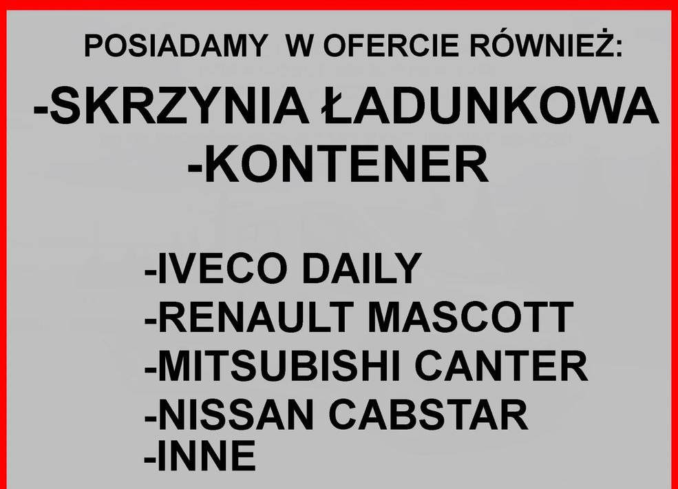 Kontener 8 palet winda Iveco Mascott Master Sprinter - Skříňová nástavba: obrázek 3 Kontener 8 palet winda Iveco Mascott Master Sprinter - Skříňová nástavba: obrázek 3