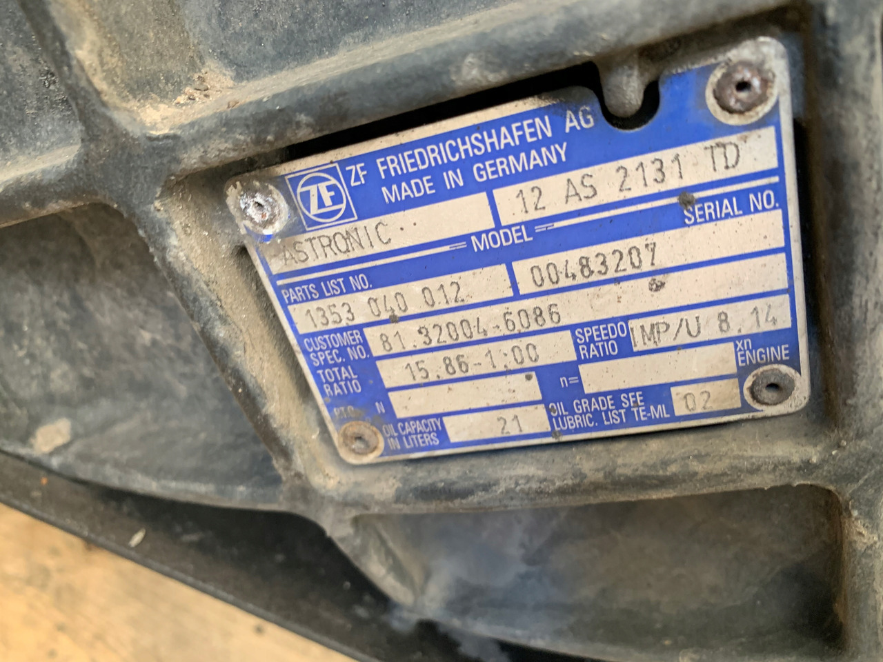 SKRZYNIA BIEGÓW AUTOMATYCZNA MAN TGX 12AS2131TD - Převodovka pro Nákladní auto: obrázek 3 SKRZYNIA BIEGÓW AUTOMATYCZNA MAN TGX 12AS2131TD - Převodovka pro Nákladní auto: obrázek 3