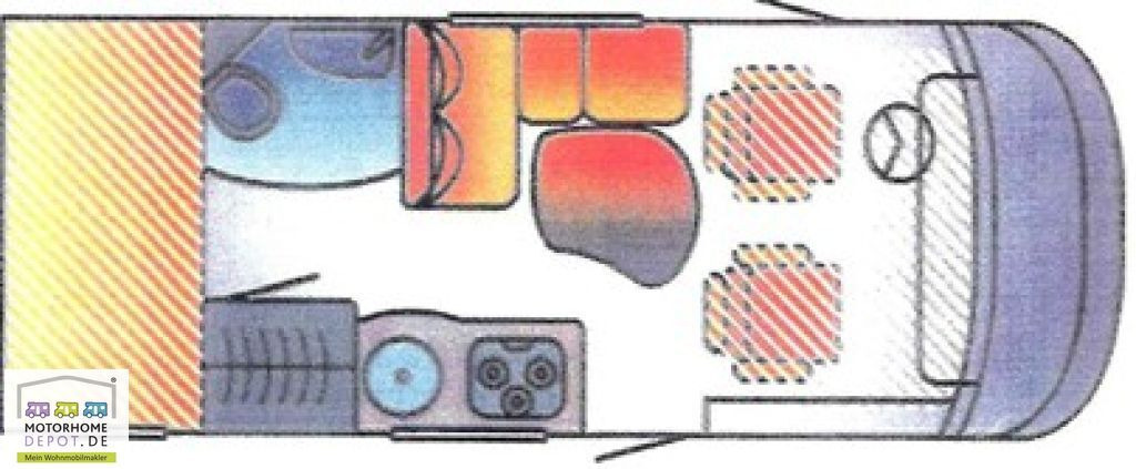 HYMER / ERIBA / HYMERCAR B-Klasse 504 Hubbett Solar Sog Markise - Integrovaný obytný vůz: obrázek 2 HYMER / ERIBA / HYMERCAR B-Klasse 504 Hubbett Solar Sog Markise - Integrovaný obytný vůz: obrázek 2